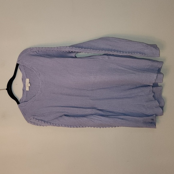 LOFT SCALLOPED BOBBLE SLEEVE SWEATER - Picture 6 of 10